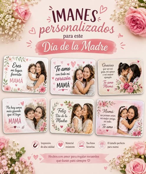 Imanes personalizados para mamá