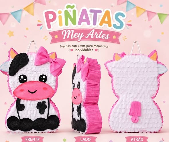 Piñata de vaquita