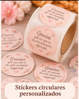 Stickers circulares personalizados