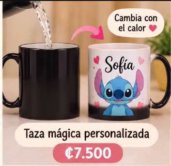 Taza mágica personalizada